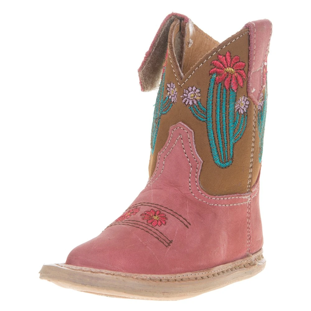 Roper Footwear Infant Cowbaby Cactus Pink Boot 4 Roper Footwear Infant Cowbaby Cactus Pink Boot - Image 2