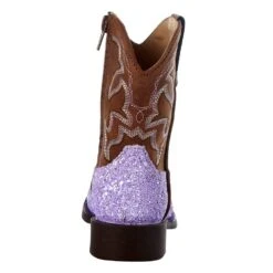 Roper NRS Exclusive Toddler Footwear Purple Glitter Cowgirl Boot -Root Walk Shoes Store 09 017 1225 2962 4