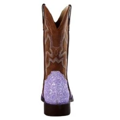 Roper NRS Exclusive Kids Footwear Purple Glitter Cowgirl Boot -Root Walk Shoes Store 09 018 1225 2962 4