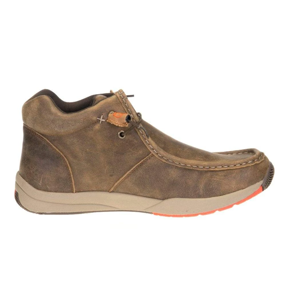Roper Footwear Men's Clearcut Tan Orange Distressed Leather Casual Shoe 7 Roper Footwear Men's Clearcut Tan Orange Distressed Leather Casual Shoe - Image 5