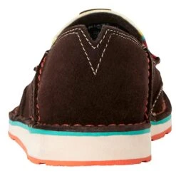 Women's Ariat Cruiser Chocolate Serape Suede Shoes -Root Walk Shoes Store 10021153 2