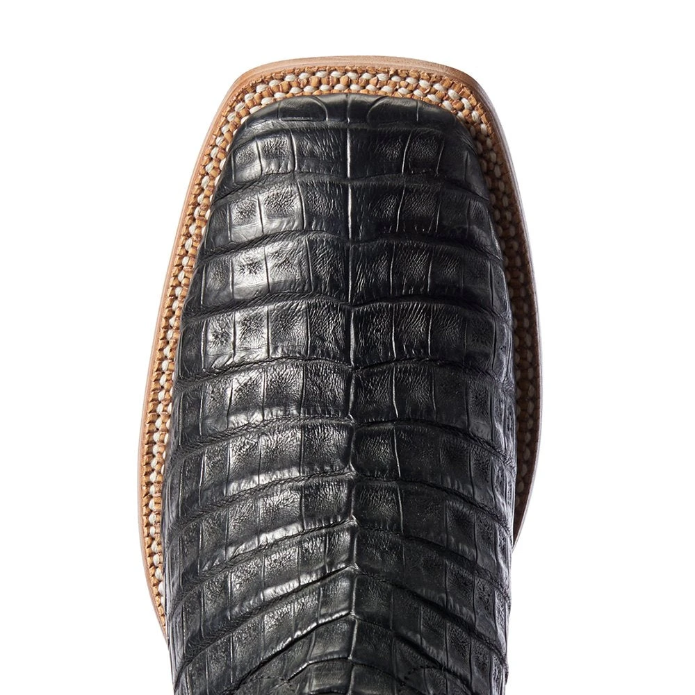 Relentless By Ariat Men's Ariat Relentless Winner Circle Black Caiman 13in. Black Top Cowboy Boot 6 Relentless By Ariat Men's Ariat Relentless Winner Circle Black Caiman 13in. Black Top Cowboy Boot - Image 4