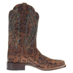 Ariat Women`s Primetime Brown Faded Leopard Boot -Root Walk Shoes Store 10035935 4