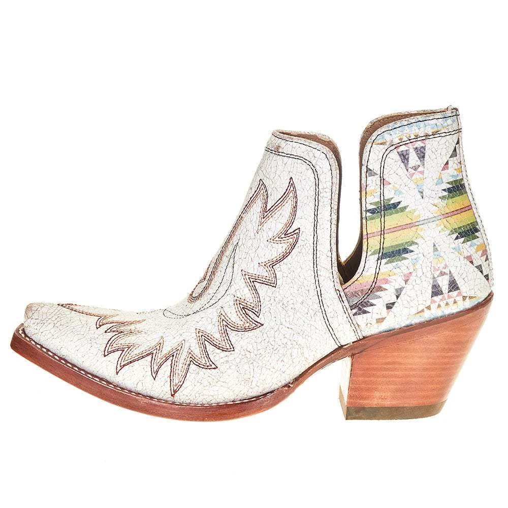 Women's Ariat Pendleton Crackled White Dixon Boot 5 Women's Ariat Pendleton Crackled White Dixon Boot - Image 3