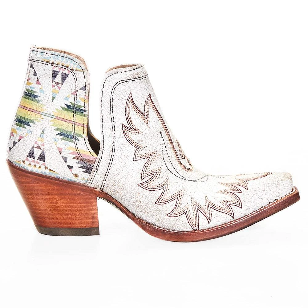 Women's Ariat Pendleton Crackled White Dixon Boot 7 Women's Ariat Pendleton Crackled White Dixon Boot - Image 5