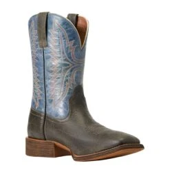 Ariat Men`s Grey/Blue Sport Square Toe Western Boot 10 Ariat Men`s Grey/Blue Sport Square Toe Western Boot -Root Walk Shoes Store 10040276 3
