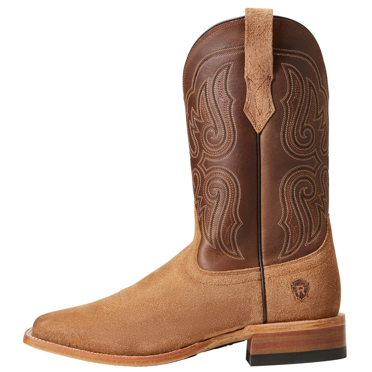 Ariat Men`s Relentless Sic`em Frontier Brown Roughout Cowboy Boots 4 Ariat Men`s Relentless Sic`em Frontier Brown Roughout Cowboy Boots - Image 2
