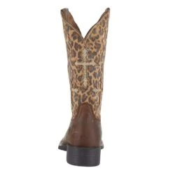 Ariat Women's Round Up Tan/Sparkle 11in. Leopard Cowgirl Boot 10 Ariat Women's Round Up Tan/Sparkle 11in. Leopard Cowgirl Boot -Root Walk Shoes Store 10042384 4