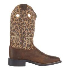 Ariat Women's Round Up Tan/Sparkle 11in. Leopard Cowgirl Boot 11 Ariat Women's Round Up Tan/Sparkle 11in. Leopard Cowgirl Boot -Root Walk Shoes Store 10042384 5