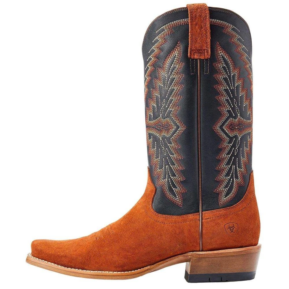 Ariat Men's Futurity Showman Dark Copper Roughout Classic Black Top 5 Ariat Men's Futurity Showman Dark Copper Roughout Classic Black Top - Image 3