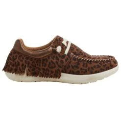 Ariat Women's Hilo Fringe Leopard Casual -Root Walk Shoes Store 10046956 04