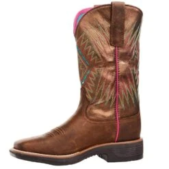 Ariat Women's Ridgeback Distressed Tan/ Bridle Tan 11 In Top Boot -Root Walk Shoes Store 10047059 03