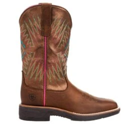 Ariat Women's Ridgeback Distressed Tan/ Bridle Tan 11 In Top Boot -Root Walk Shoes Store 10047059 05