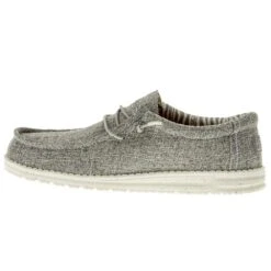 Heydude Men`s Hey Dude Wally Eco- Linen Iron 9 Heydude Men`s Hey Dude Wally Eco- Linen Iron -Root Walk Shoes Store 112473915 03