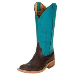Anderson Bean Women's Brown Marino With 13` Turquoise Javalina Top