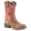 Roper Footwear Kids Brown Leather Vamp With Red Embroidery Boot -Root Walk Shoes Store 118451 default l