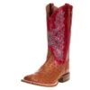 Men's Tony Lama Royston Brandy Full Quill Ostrich 13in. Red Top Cowboy Boots -Root Walk Shoes Store 119260 default l