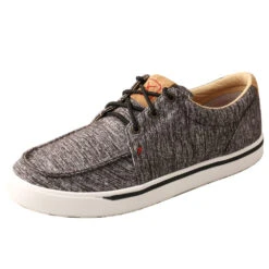 Twisted X Men's Heathered Grey And Black Casual Loper