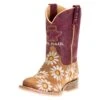 Tin Haul Footwear Youth Lil Blossom Bumblebee Sole 10` Shaft Cowgirl Boots -Root Walk Shoes Store 122063 default l