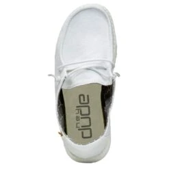Youth Hey Dude White Wendy Casual Shoe -Root Walk Shoes Store 130120138 4