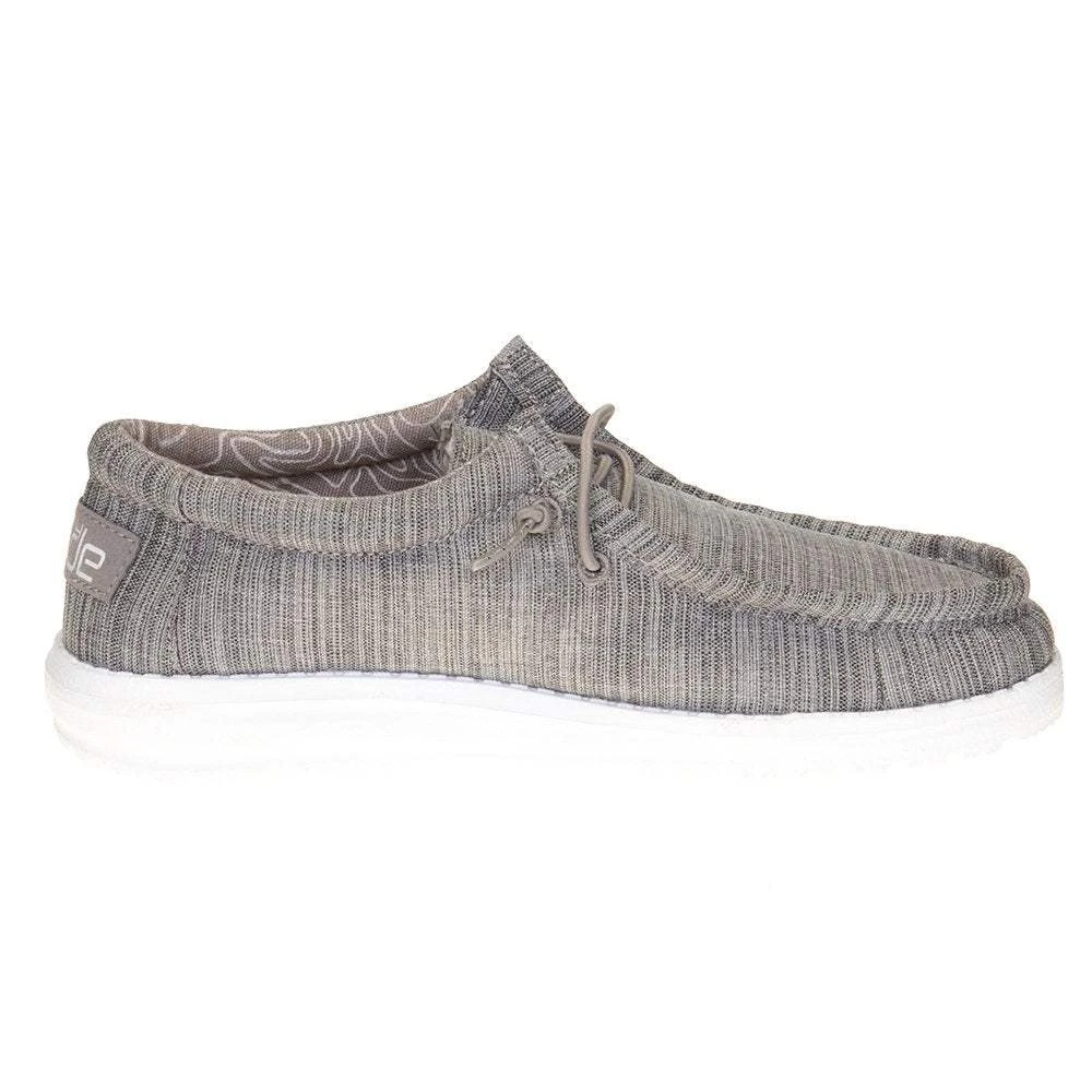 Heydude Youth Hey Dude Walley Linen Stone Casual Shoe 7 Heydude Youth Hey Dude Walley Linen Stone Casual Shoe - Image 5