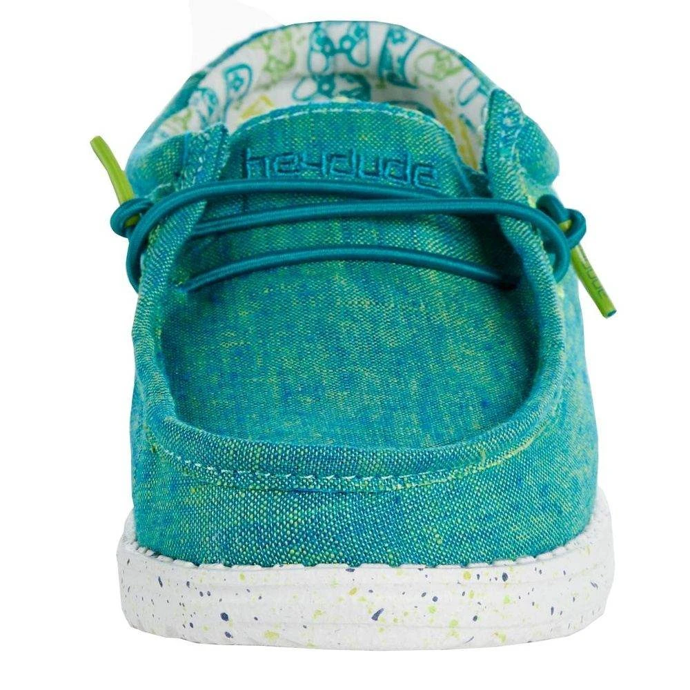 HeydudeYouth Hey Dude Wally Green Chambray Gamer Casual 4 HeydudeYouth Hey Dude Wally Green Chambray Gamer Casual - Image 2