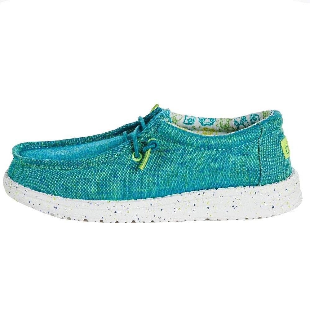 HeydudeYouth Hey Dude Wally Green Chambray Gamer Casual 5 HeydudeYouth Hey Dude Wally Green Chambray Gamer Casual - Image 3