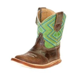 Roper Infant Roper Cowbabies Sage Green Geo Boot