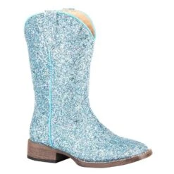 Roper Kids Blue Glitter Galor Cowgirl Boots
