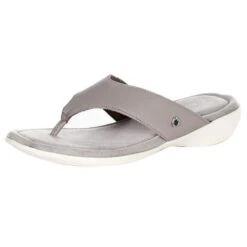 Minnetonka Womens Sienna Grey Sandal
