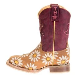 Tin Haul Footwear Youth Lil Blossom Bumblebee Sole 10` Shaft Cowgirl Boots -Root Walk Shoes Store 14 018 0077 0803 22