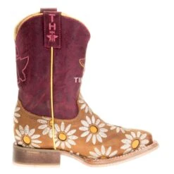 Tin Haul Footwear Youth Lil Blossom Bumblebee Sole 10` Shaft Cowgirl Boots -Root Walk Shoes Store 14 018 0077 0803 41