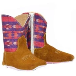 Tin Haul Infants Tin Haul Brown/Pink Mini Princess Boot -Root Walk Shoes Store 1401601015012 03