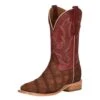 Corral Men's Cognac Sanded Alligator 12in. Red Embroidered Top Square Toe Boot 2 Corral Men's Cognac Sanded Alligator 12in. Red Embroidered Top Square Toe Boot -Root Walk Shoes Store 142251 default l