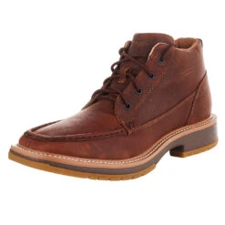 Men's Wrangler Cinnamon 4' Square Moc Toe Lace Up Casual