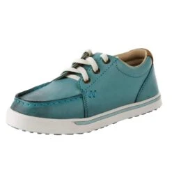 Wrangler Footwear Kids Wrangler Icy Blue Leather Casual Shoe