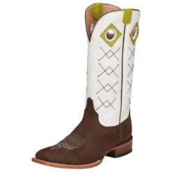 Justin Boots Men's Punchy Latigo Dark Brown Justin Cowboy Boots