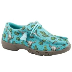 Roper Kids Chillin Turquoise Cactus Casual Shoe