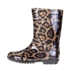 Corkys Footwear Kids Corkys Riverwalk Leopard Rain Boot -Root Walk Shoes Store 15 0001 KLEOPARD 2