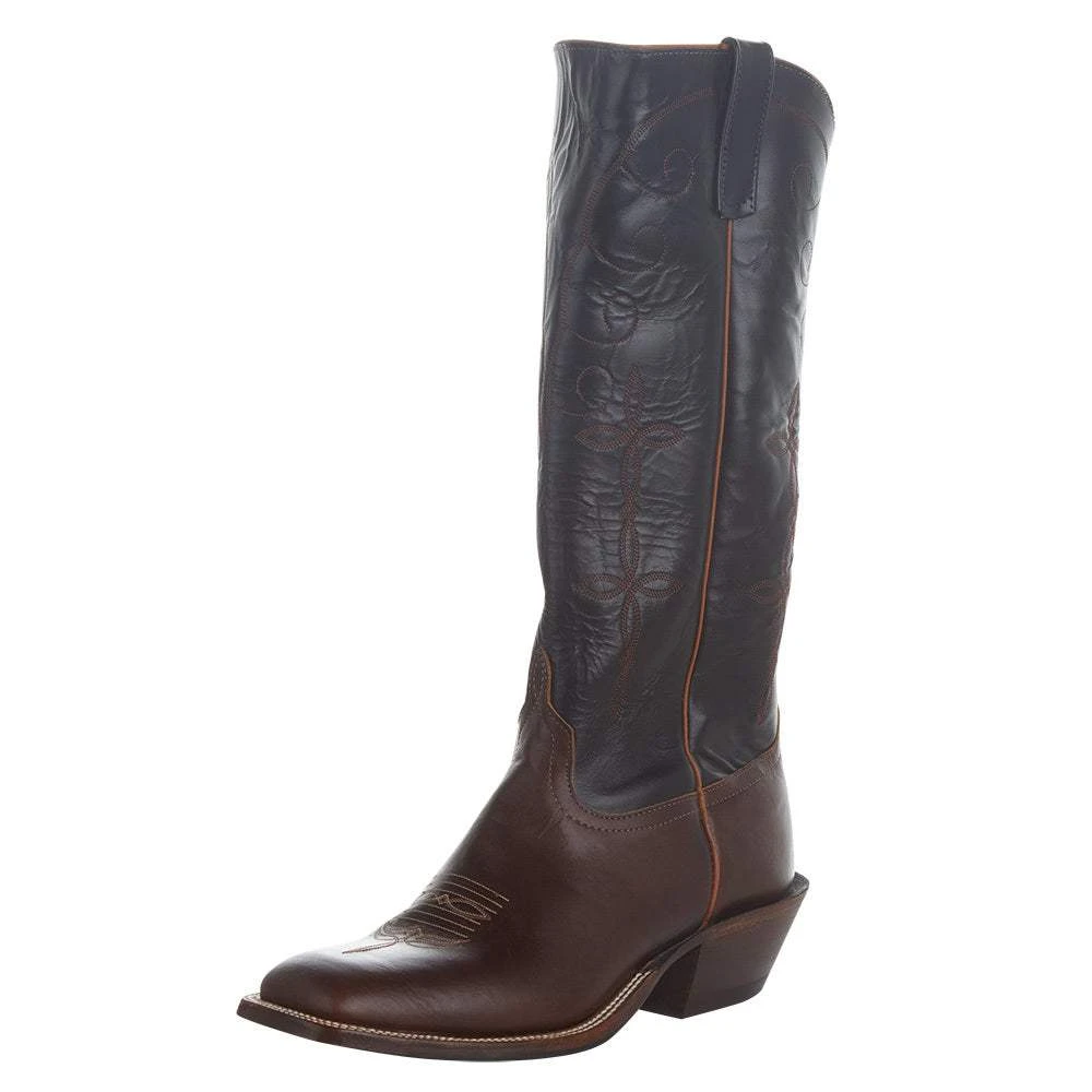 Men`s Anderson Bean Chocolate Horsebutt 15in. Black Glove Top Boot 4 Men`s Anderson Bean Chocolate Horsebutt 15in. Black Glove Top Boot - Image 2