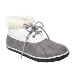 Minnetonka Women`s Minnetonka Tega Grey Casual