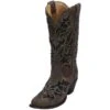 Corral Corral Brown And Black Sequin Inlay Cowgirl Boots 1 Corral Corral Brown And Black Sequin Inlay Cowgirl Boots -Root Walk Shoes Store 15653 default l