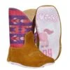 Tin Haul Infants Tin Haul Brown/Pink Mini Princess Boot -Root Walk Shoes Store 158893 default l