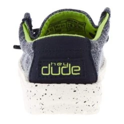 Heydude Toddler Hey Dude Wally Stretch Navy Speckle Casual -Root Walk Shoes Store 160012778 04