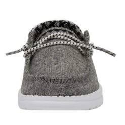 Heydude Toddler Hey Dude Wendy Chambray Onyx Casual Shows -Root Walk Shoes Store 160024203 WENDY TODDLER CHAMBRAY ONYX LEFT 04