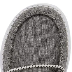 Heydude Toddler Hey Dude Wendy Chambray Onyx Casual Shows -Root Walk Shoes Store 160024203 WENDY TODDLER CHAMBRAY ONYX LEFT 05