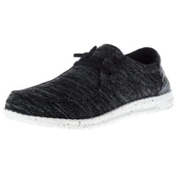 Roper Footwear Men`s Footwear Black And Grey Textured Fabric Comfort