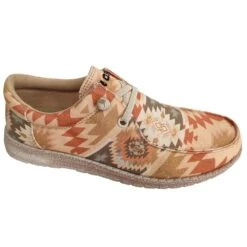 Roper Women's Hang Loose Southwestern Lace Up Comfort Moc Casual