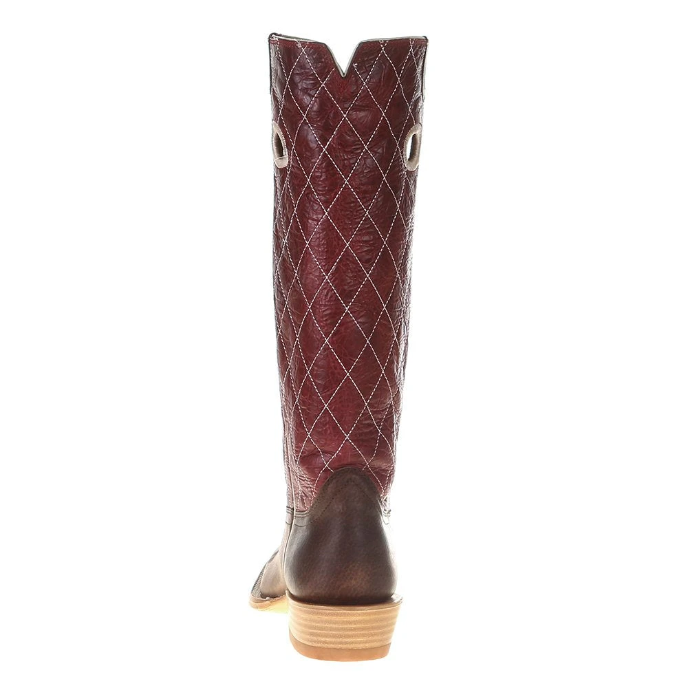 Hondo Enterprises Inc Men's Oil Tan 16in. Red Volcano Top Cowboy Boot 6 Hondo Enterprises Inc Men's Oil Tan 16in. Red Volcano Top Cowboy Boot - Image 4