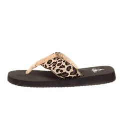 Corkys Footwear Womens Corkys Cheetah Print Flip Flop -Root Walk Shoes Store 20 8216 CHTA 2